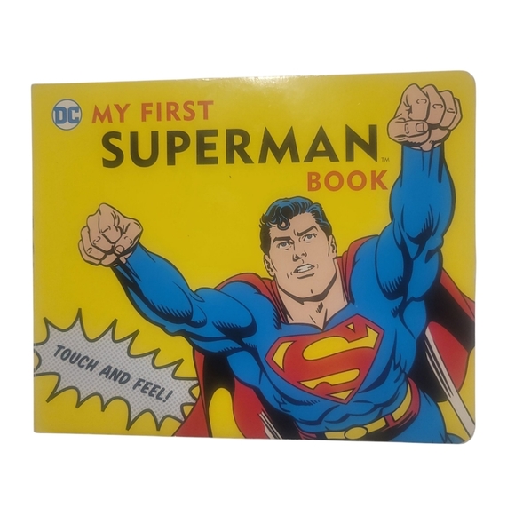 DC Comics My First Superman Book Touch and Feel Autism Friendly Sensory Kids Toy - Picture 1 of 9